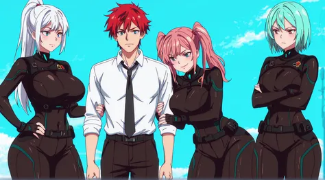 masterpiece, ultra detailed, 8k, volumetric lighting, 2D anime art style, 2D anime screenshot, vivid colors, vibrant colors, anime screenshot, amazing quality,best quality,no background,colorfulldreams,hentai_trifecta, low-cut top, add details, sexy woman,