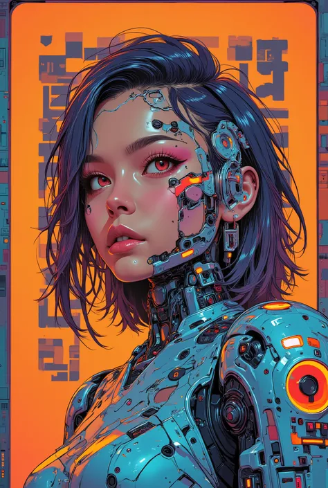((photograph of (perfect Asian cyberpunk girl))), ((dynamic pose)), ((LED lights)), (((extremely weird punk hairstyle))), ((manga drawing)), warm colours, ((cinematic lighting)), perfect features, abstract beauty, near perfection, pure form, concept art, ...