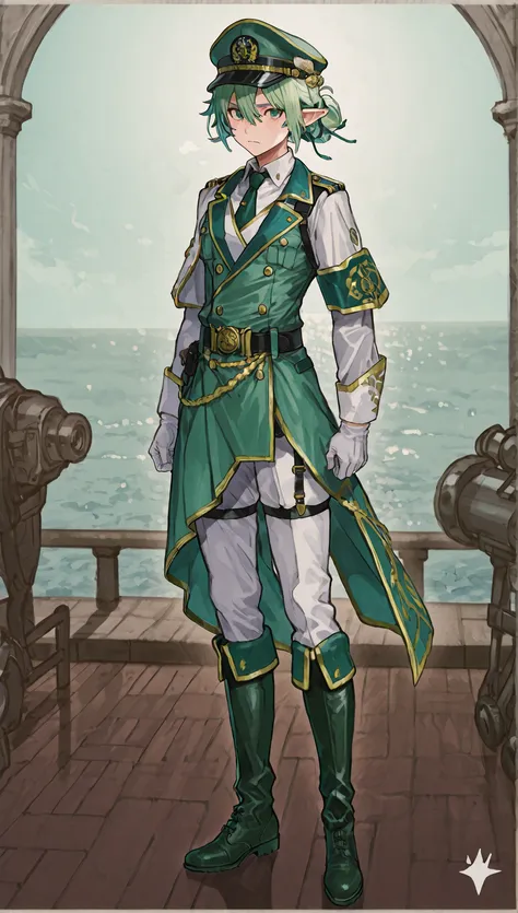 Intelligent Young Male Characters in a Fantasy Worldview。
Emerald Green Reminiscent of the Sky and the Sea〜Uniform-style clothing based on turquoise blue。
like a fusion of elements of mages, navigators, soldiers, and researchers、理知的で neutralな美しさを持つ外見。
The ...