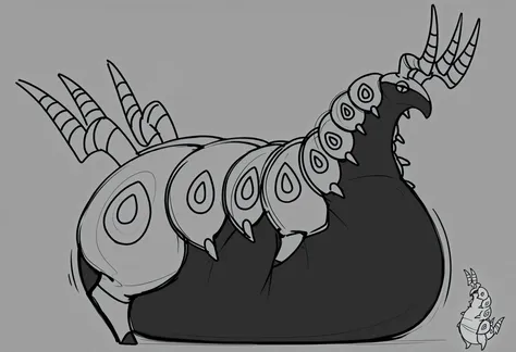 full body, furry scolipede, wide bottom, heavy bottom, wided legs,short digitigrade leg, giant pearshape body, no nipple,detailed face,4k ultfigurelity, (4k half body view:1.0),(detailed face),(cute face),ultra high detailed body,feral scolipede,enormous b...