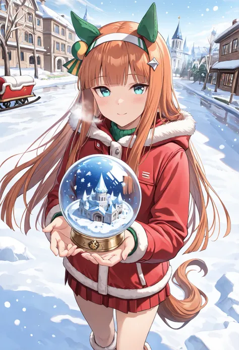 (masterpiece, best quality, perfect face:1.4), wide angle, silence suzuka \(umamusume\), 1girl, horse ears, ear cover, white headband, small breasts, horse tail, tail on the lower back, proportional body, proportional,1 girl, beautiful hair, beautiful face...