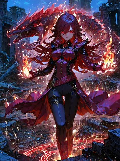 Many monsters, orde of monsters, (magic_circle:1.1),(flames / fire effect:1.1),(sparkles / particles:1.1),(aura / energy aura:1.1),chiaroscuro, painterly lighting, digital painting,ultra-detailed, high detail, best quality, masterpiece, sharp focus, detail...