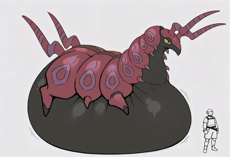 full body, furry scolipede, wide bottom, heavy bottom, wided legs,short digitigrade leg, giant pearshape body, no nipple,detailed face,4k ultfigurelity, (4k half body view:1.0),(detailed face),(cute face),ultra high detailed body,feral scolipede,enormous b...