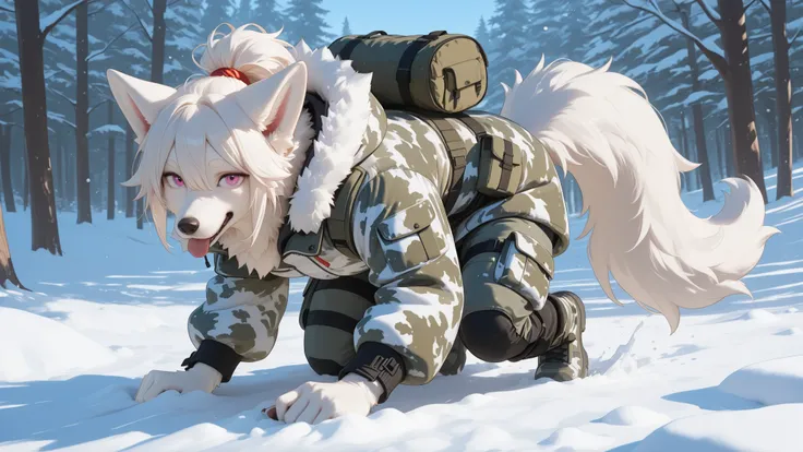 Snow Survival Game、dogfurry,Fluffy Coat、cold camouflage、