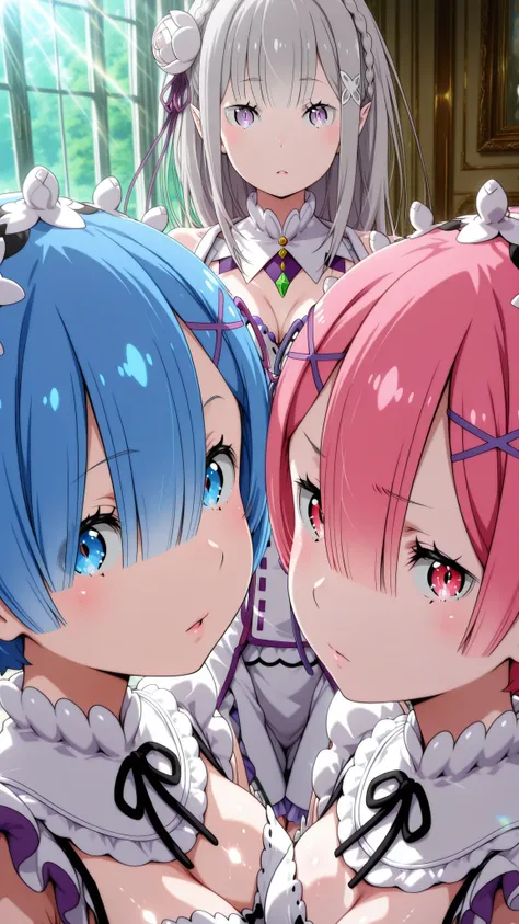 リゼロ３人娘　エミリア　ラム　レム　『Re:ゼロから始める異世界生活』　『Re:Zero』 1