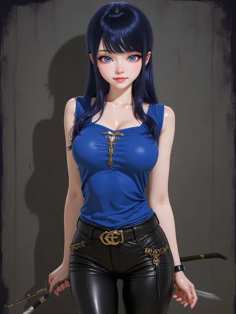 marinette Dopanchan, A very beautiful and cute 22 year old woman. Slight smile, long hair, deep gaze, blue eyes, western eyes, detailed blue eyes, beautiful eyes, natural pink lips, thin lips, detailed lips, beautiful lips, clear face. Fair skin, perfect b...