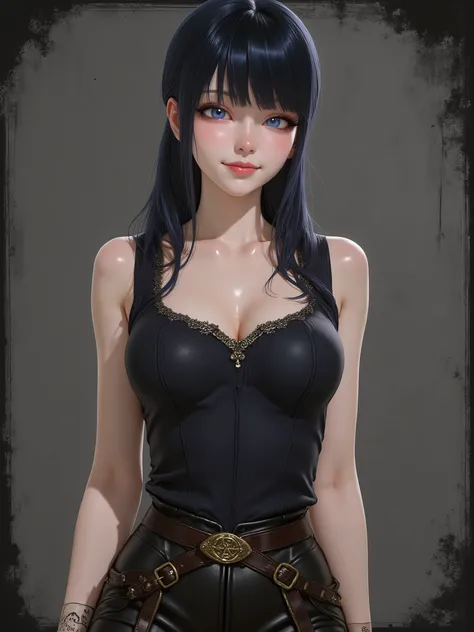 marinette Dopanchan, A very beautiful and cute 22 year old woman. Slight smile, long hair, deep gaze, blue eyes, western eyes, detailed blue eyes, beautiful eyes, natural pink lips, thin lips, detailed lips, beautiful lips, clear face. Fair skin, perfect b...