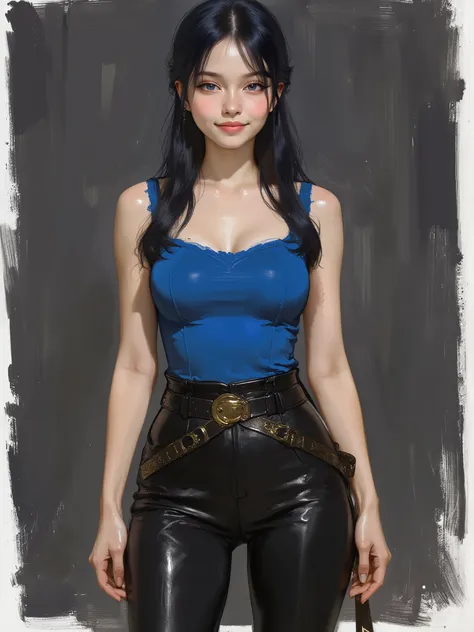 sketch painting, marinette Dopanchan, A very beautiful and cute 22 year old woman. Slight smile, long hair, deep gaze, blue eyes, western eyes, detailed blue eyes, beautiful eyes, natural pink lips, thin lips, detailed lips, beautiful lips, clear face. Fai...