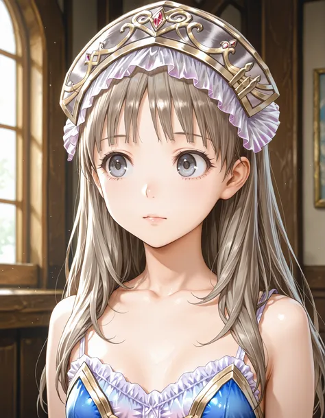 solo,1girl, Totori Kobo ,Totoria Helmold,totori,smaller, small breasts,Diva,Highest Quality, Super Detailed, game CG,beautiful face and eyes with attention to detail,8k,