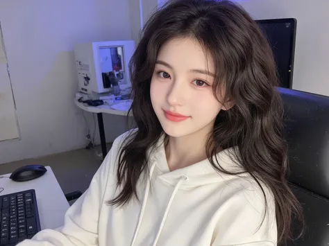 detailed background, masterpiece, best quality, 1 person , curly hair, long hair, purple eyes, star in eye ((top-quality、8k、masterpiece:1.3))、Beautiful woman with perfect body:1.4、slim abdomen:1.2、Longhair, normal breast, Highly detailed facial and skin te...