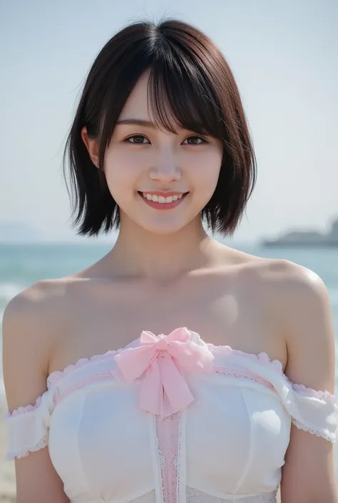 (Woman with huge saggy breasts１By people),(((super short hair))),((綺麗なとてもshort black hair with waistの女性)),(short black hair with waist),(Very short hair with black hair),Realistic Portraits,Realism,top quality,masterpiece,top quality,best image quality,Hig...