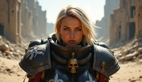 SisB40K, ультрареалистичная блондинка в доспехах SisB40K