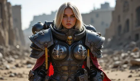 SisB40K, ультрареалистичная блондинка в доспехах SisB40K