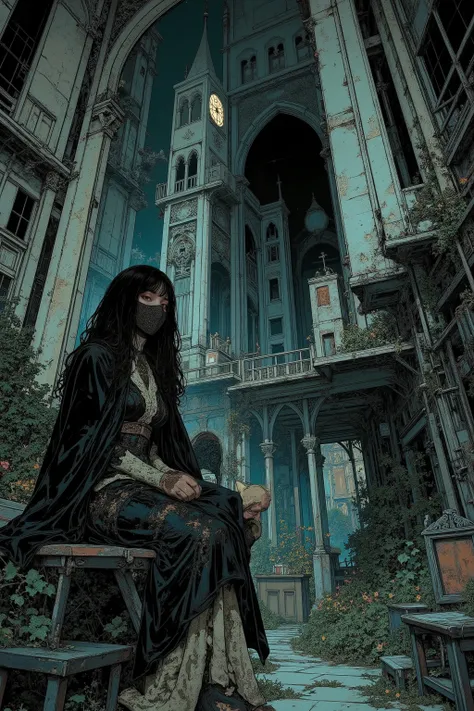 gothic illustration, CMYK color scheme, vintage magazine print, subtle ink bleed