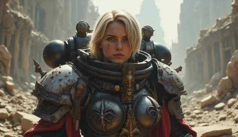 SisB40K, ультрареалистичная блондинка в доспехах SisB40K