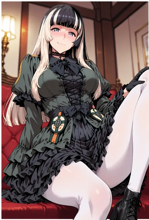 Juufuutei Raden,, score_9, score_8_up, score_7_up, source_anime, top quality, (seductive, blush), Smile Yan, Official Art, looking at viewer, masterpiece, ultra-HD, high detail, depth of field, top quality, 8k, top quality, ergonomic,Official Art, 1 girl,s...