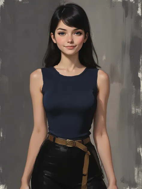 sketch painting, marinette Dopanchan, cartoony anime, A very beautiful and cute 22 year old woman. Slight smile, long hair, deep gaze, blue eyes, western eyes, detailed blue eyes, beautiful eyes, natural pink lips, thin lips, detailed lips, beautiful lips,...