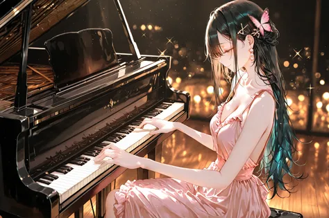 artist: kazutake _hazano , artist:danimaru,[artist:listen_(listenzy)], artist:wash, artist:Urop, artist:Mt. Fuji,  artisit :Crab_(Crabworks)，artist:_(kei), atricite :109,
1 grill ,chest,pearl earrings on the back of the foot,butterfly hair ornaments,Discon...