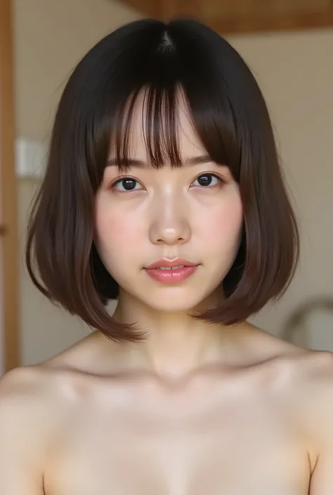 (( premium quality on the shores of everlasting summer,  8k )), ((masterpiece)), ( details),    、dark hair,  Japanese girls,   One Person's Point of View   ,One Woman, a plump woman, petite woman ,   sexy,(  full nude, in the bedroom),(((    Super Giant Bu...