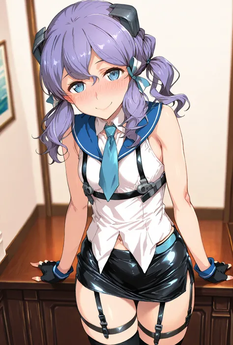 langley\(kancolle\), score_9, score_8_up, score_7_up, source_anime, top quality, (seductive, blush), Smile Yan, Official Art, looking at viewer, masterpiece, ultra-HD, high detail, depth of field, top quality, 8k, top quality, ergonomic,Official Art, 1 gir...