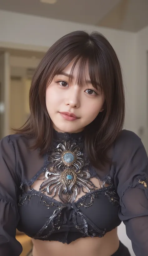 (Woman with huge saggy breasts1By people),(((super short hair))),((綺麗なとてもshort black hair with waistの女性)),(short black hair with waist),(Very short hair with black hair),Realistic Portraits,Realism,top quality,Masterpiece,top quality,best image quality,Hig...