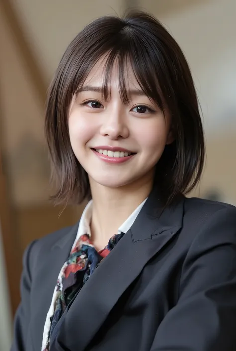 (Woman with huge saggy breasts1By people),(((super short hair))),((綺麗なとてもshort black hair with waistの女性)),(short black hair with waist),(Very short hair with black hair),Realistic Portraits,Realism,top quality,Masterpiece,top quality,best image quality,Hig...