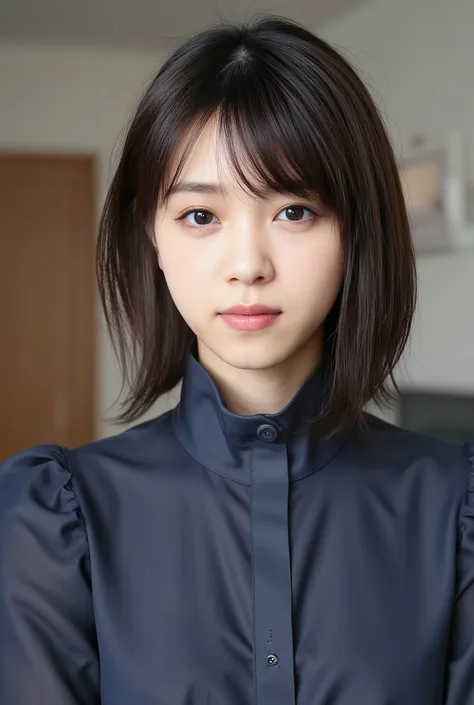 (Woman with huge saggy breasts1By people),(((super short hair))),((綺麗なとてもshort black hair with waistの女性)),(short black hair with waist),(Very short hair with black hair),Realistic Portraits,Realism,top quality,Masterpiece,top quality,best image quality,Hig...