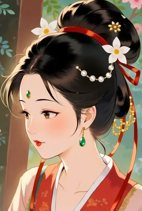 まとめ髪の女性 v1.0