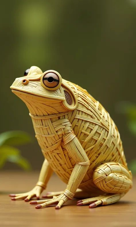 حيوان منسوج من الخيزران حيوان منسوج من الخيزران