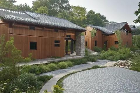 , трансформация сельской местности, визуализация искусственного интеллекта（Живые фотографии ） Увеличение Flux HD 