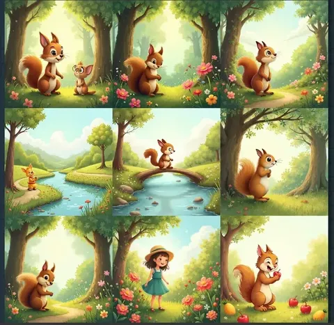 Desenho de história de livro ilustrado com um clique