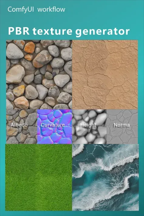 Generazione di texture senza soluzione di continuità,Può generare texture PBR