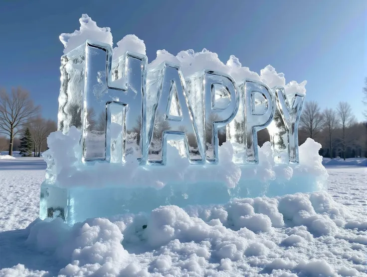 3D Buz Heykel Yazı Oluşturucu