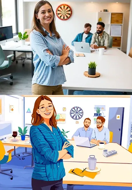 สไตล์ธุรกิจแบบแบน