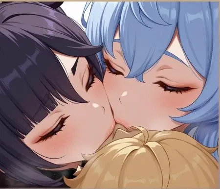 Illustrious_ffm_2girls1boy_hug v1