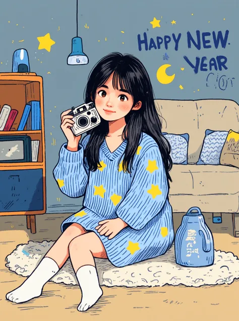 Cartoon-Neujahrs-Avatar