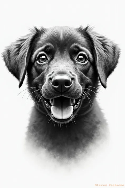 A sketch of a dog