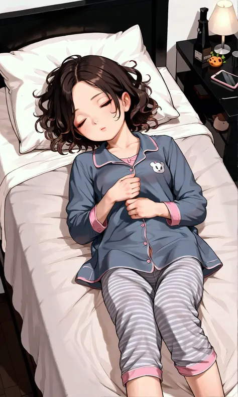 sleeping pajama girl