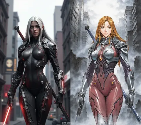 Yoshiyuki Sadamoto's "EVA" style transfer