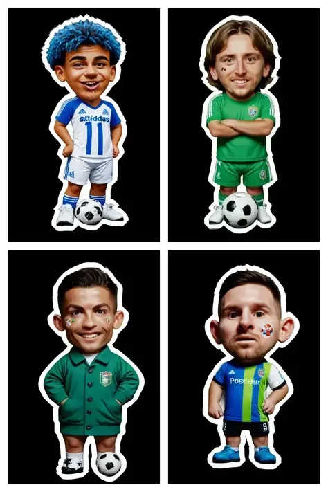 Stiker kulkas Piala Dunia versi Q