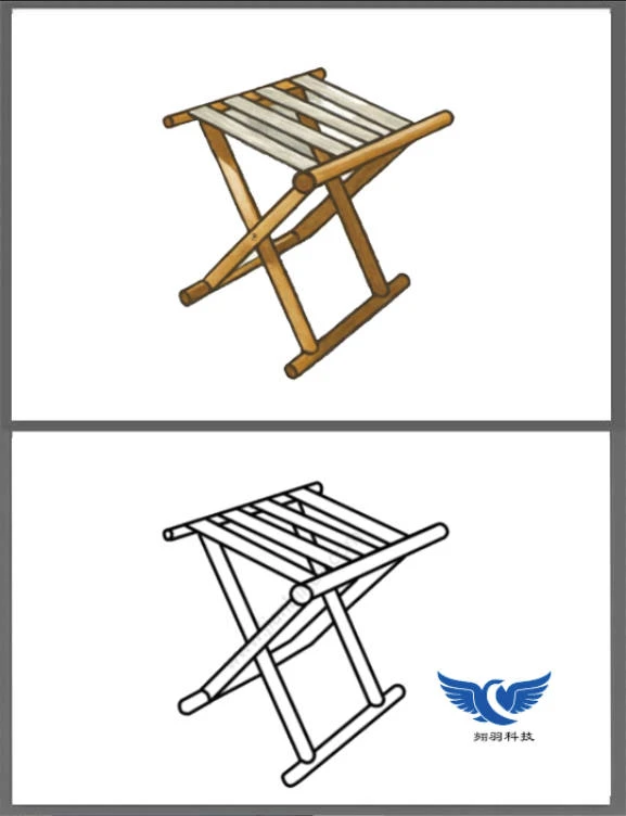 Line drawing coloring [dedicated for stroke texture]  Coloring the line drawing【Special for brushstroke texture】v1.0