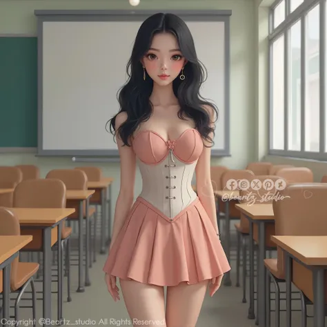 beautiful anime high school girl 