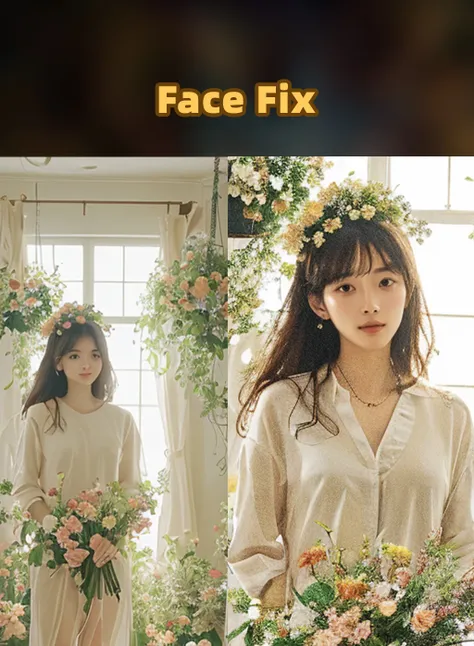 detalle de la cara_ reparación facial +放大