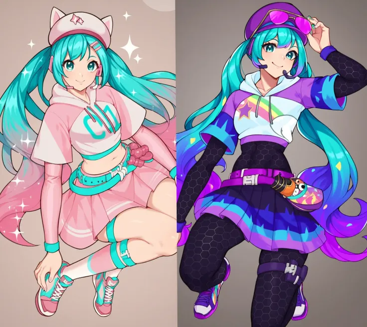 Neko Hatsune Miku - Fortnite - [PonyXL and Illustrious] PONY