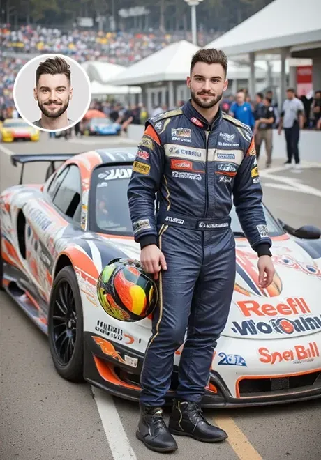 Photos de pilotes de course professionnels