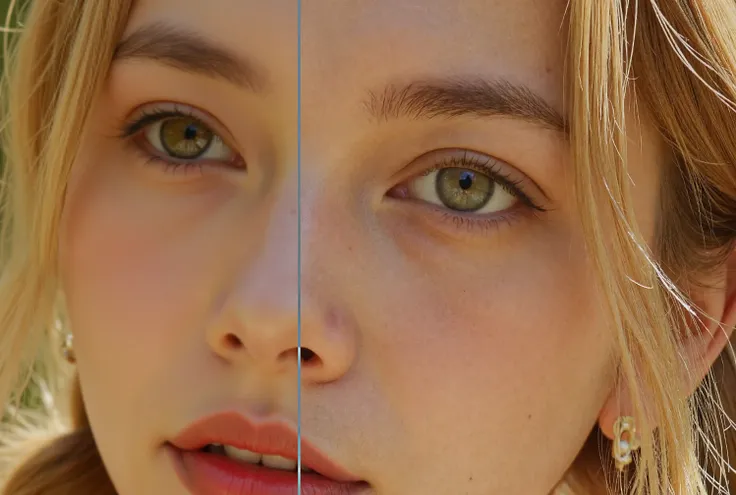  に拡大してリアルなスキンエンハンスメント+画像を3K 