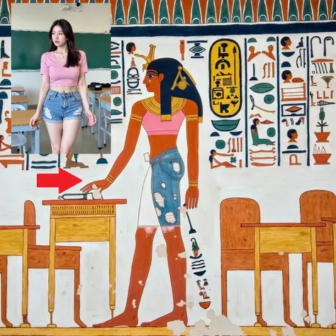 이집트 피라미드 페인팅