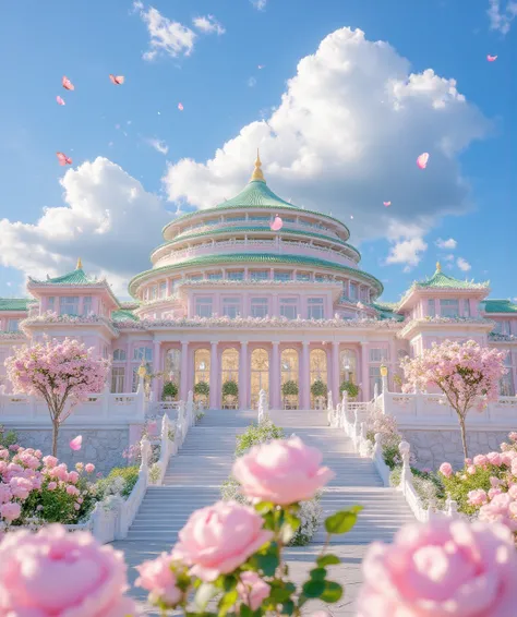 꽃이 만발한 건축물