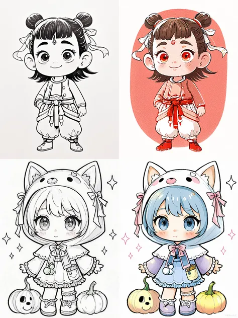 Справочная раскраска для рисования IP-линий V1