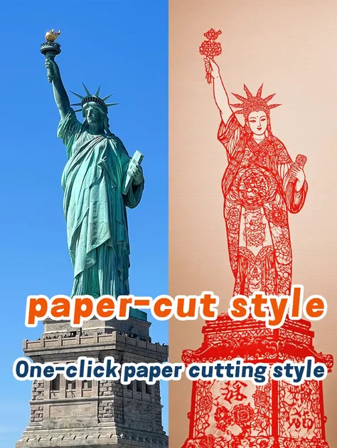 Papierschneidestil mit einem Klick